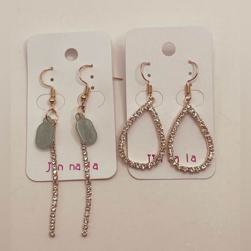 Earrings for women rhinestones design